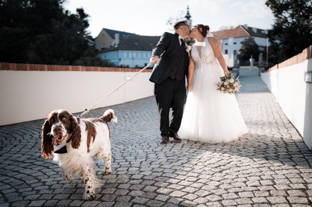 Lothar mit Bianca am Berg