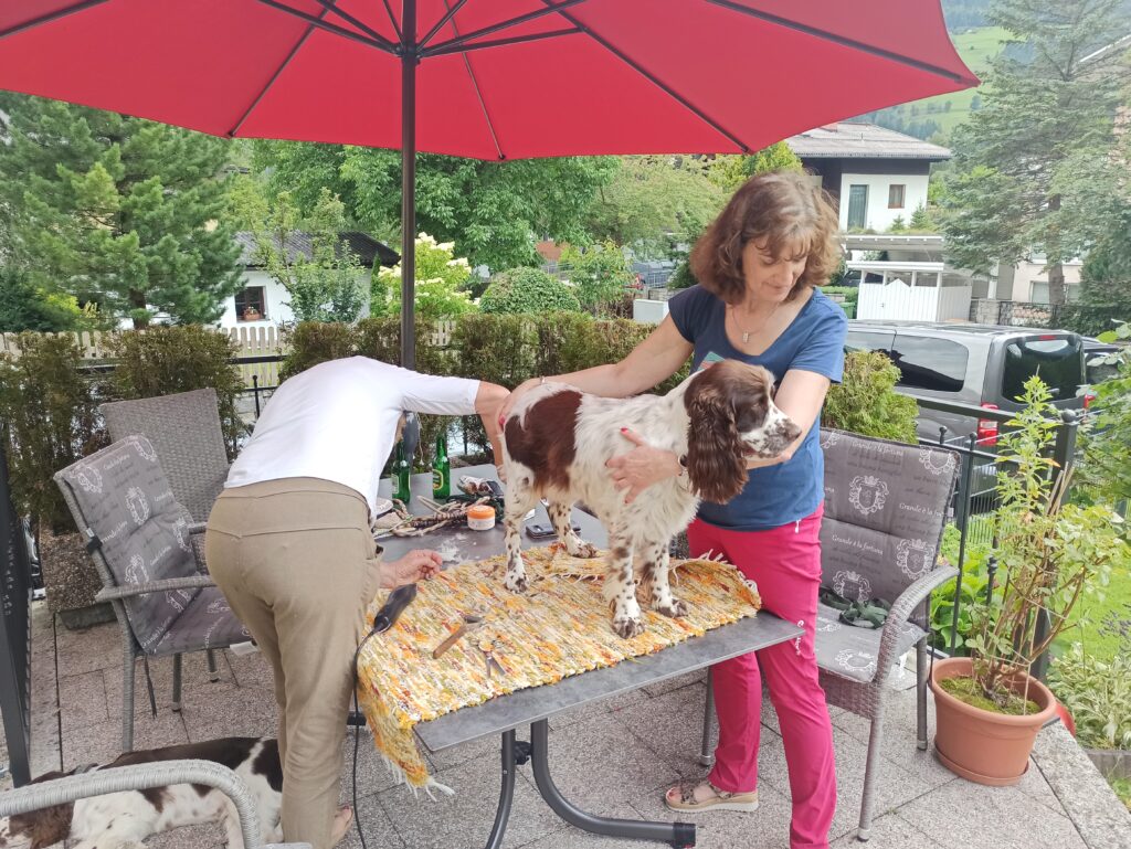 Lothar mit Bianca am Berg